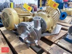Fristam Centrifugal Pump, Model: FPR 1742–185 with Baldor 20 HP 3,520 RPM Motor - Rigging Fee: $100