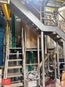 Condenser Water Supply System with 2,000 Gallon Poly Tank, (2) Pumps and Assorted Valves - Rigging