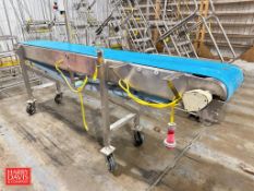Portable S/S Framed Belt Conveyor: 9' x 13