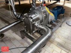 Fristam Positive Displacement Pump, Model: FKL150ASTD: Mounted on S/S Base - Rigging Fee: $300