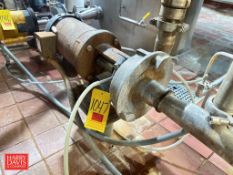 Fristam Centrifugal Pump with Baldor Motor: Mounted on S/S Base (Subject to BULK BID: Lot 1023)