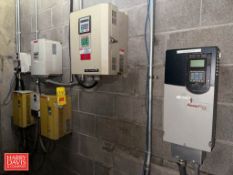 Variable-Frequency Drives: (2) PowerFlex: 30 and 40 HP, (6) Toshiba: 30 HP L3, 20 HP VFS9, (2) 20 HP