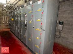 Allen-Bradley Centerline Bulletin 2100 MCC, Model: ISIN, S/N: N964464/2 with 1200 Horizontal 300