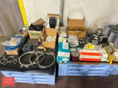 Assorted NEW and other Carryway Rollers, Lafferty Sanitizer Wiring, Filters, Service Kits, Motor