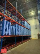 Sections: 3-Deep Pallet Racking: (12) 8’ x 150”, (1) 4’ x 150” - Rigging Fee: $3,900