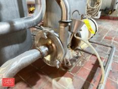 Fristam Centrifugal Pump, Model: FP3532-175 with Baldor 15 HP 3,500 RPM Motor: Mounted on S/S Base