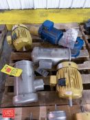 Assorted S/S Clad, SEW and Baldor Motors, up to 5 HP - Rigging Fee: $150