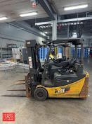 CAT Electric Fork Truck, Model: ZET4000, S/N: FN503587 with 3-Stage Mast and Side Shift