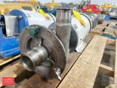 Fristam Centrifugal Pump with Baldor 15 HP 3,500 RPM Motor - Rigging Fee: $100