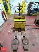 Yale 6,000 LB Capacity Electric Pallet Jack, Model: MPE 060LLN24T2748, S/N: A803N14770X