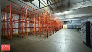 Sections: Pallet Racking: (16) 6-Deep, Drive-In: 4’ x 25’ x 15’ Height, (2) 4-Deep, Drive-In: 4’ x 1