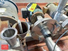 Fristam Centrifugal Pump with Baldor 10 HP 1,760 RPM Motor: Mounted on S/S Base (Subject to BULK BID