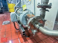 Fristam Centrifugal Pump, Model: FPX3542-180 with Baldor 25 HP 3,525 RPM Motor: Mounted on S/S Base