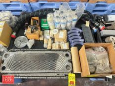 Assorted Parts, Including: Air Valve, Bodies, Stems, Silo Agitator Blade, Motors, Springs, Plate