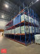 Sections: 3-Deep Pallet Racking: (6) 8’ × 150