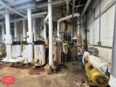 Ammonia System with 8,000 and 6,000 Gallon Silos, (3) Centrifugal Pumps, (2) Vertical Pumps, Valves