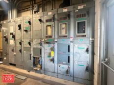 Allen-Bradley Centerline BUL 2100 MCC, S/N: SNFVQD884/2 with 1,200 Horizontal and 300 Vertical Amps