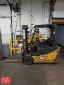 2013 CAT 4,330 LB Capacity Electric Fork Truck, Model: ZET4000, S/N: FN452677 with 3-Stage Mast and
