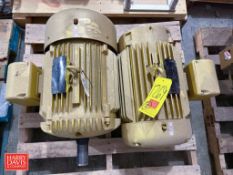 Baldor 25 HP 1,775 and 3,520 RPM Motors - Rigging Fee: $150