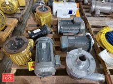 SEW and Baldor 5 HP, up to 3,480 RPM Motors - Rigging Fee: $150