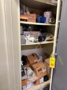 Spare Parts Cabinet, Including: Electrical Wire, Assorted S/S Fittings, Elbows and Clamps