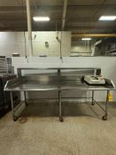 Portable S/S Tables with Shelves - Rigging Fee: $90