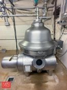 Westfalia Warm Milk CIP Separator, Model: MSA130-01-076, S/N: 1665661 with 40 Gallon Balance Tank