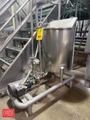 Calcium/Rennet Skid with 75 Gallon S/S Balance Tank and Tri-Clover 1 HP Pump