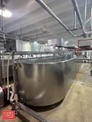 Stoelting 37,000 LB Capacity S/S Round End Cheese Vat with S/S Bottom, S/N: 317-097-541-4303-73