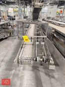 Dual Lane S/S Frame Product Conveyor: 211” x 17” with 90° Turn