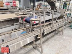Assorted S/S Frame Product Conveyor Sections, Straight Runs, Painted Frame Sections and Power Belt