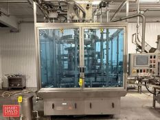 Zilli & Bellini Rotary Piston Filler, Model: DB-24, S/N: DB240209 with (24) Valves, Infeed Conveyor