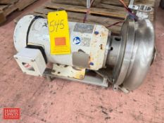 Waukesha Cherry-Burrell Centrifugal Pump with Baldor 5 HP 1,760 RPM Motor