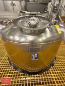 Feldmeier 500 Gallon Dome-Top, Dish-Bottom Mix Tank, S/N: E-0107-09 with Vertical Agitation and