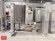APV Crepaco S/S Plate Heat Exchanger, Model: CR5HYD55, S/N: 24453 with Integral Hydraulic Tightening