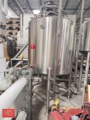 Feldmeier 500 Gallon S/S Dome-Top, Dish-Bottom Vertical Mix Tank, S/N: E-876-08 with Vertical