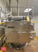 Horizontal Tote Flake Receiver, Model: Q528SWRDL4S317HGSSE, S/N: 03448-002-007 with Filter Timer