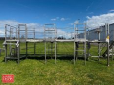 S/S Platform: 25’ x 80” with Fiberglass Grating and Stairs