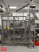 FMC Rotary Piston Filler, Model: 220 with (44) Pistons, Infeed Conveyor: 32’, Counter and S/S Base