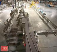 Arrowhead S/S Table Top Chain Conveyor: 150’ with Accumulation and Blower Sections