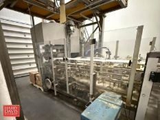 Carton Filling Machine with Carton Feed, (2) Nordson Hot Melt Glue Systems and Control Panel