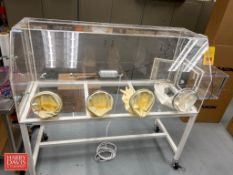 Cleatech Isolation Glove Box with Alpha Omega Instruments and Oxygen Monitoring System: Mounted on