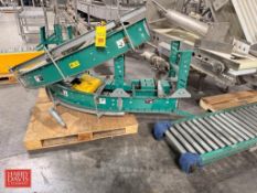 Automated Conveyor Systems, Including: Roller Conveyor Sections with Straights and Turns