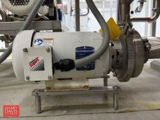 Waukesha Cherry-Burrell Pump, Model: 2065LV01702 with 5 HP 3,500 RPM Motor: Mounted on S/S Base
