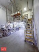 S/S Platform: 267” x 16’ x 100” with Steel Diamond Plated Flooring and Fiberglass Grated Stairs