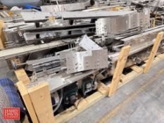 Assorted Arrowhead and other S/S Frame Product Conveyor Sections on Skid