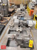 Assorted Positive Pump, Motor, Gear Reducing Drives and Bases