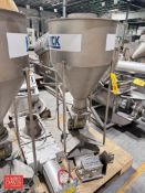 Merrick S/S Powder Hopper with Vibratory Feeder and Gate Valve
