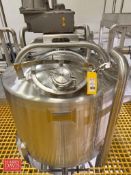 Feldmeier 250 Single Shell, Dome-Top, Dish-Bottom Mix Tank, S/N: E-0105-09 with Vertical Agitation