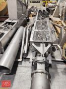 Hayes and Stolz S/S Ribbon Conveyor: 8’ Length with Baldor 3 HP 1,760 RPM Motor